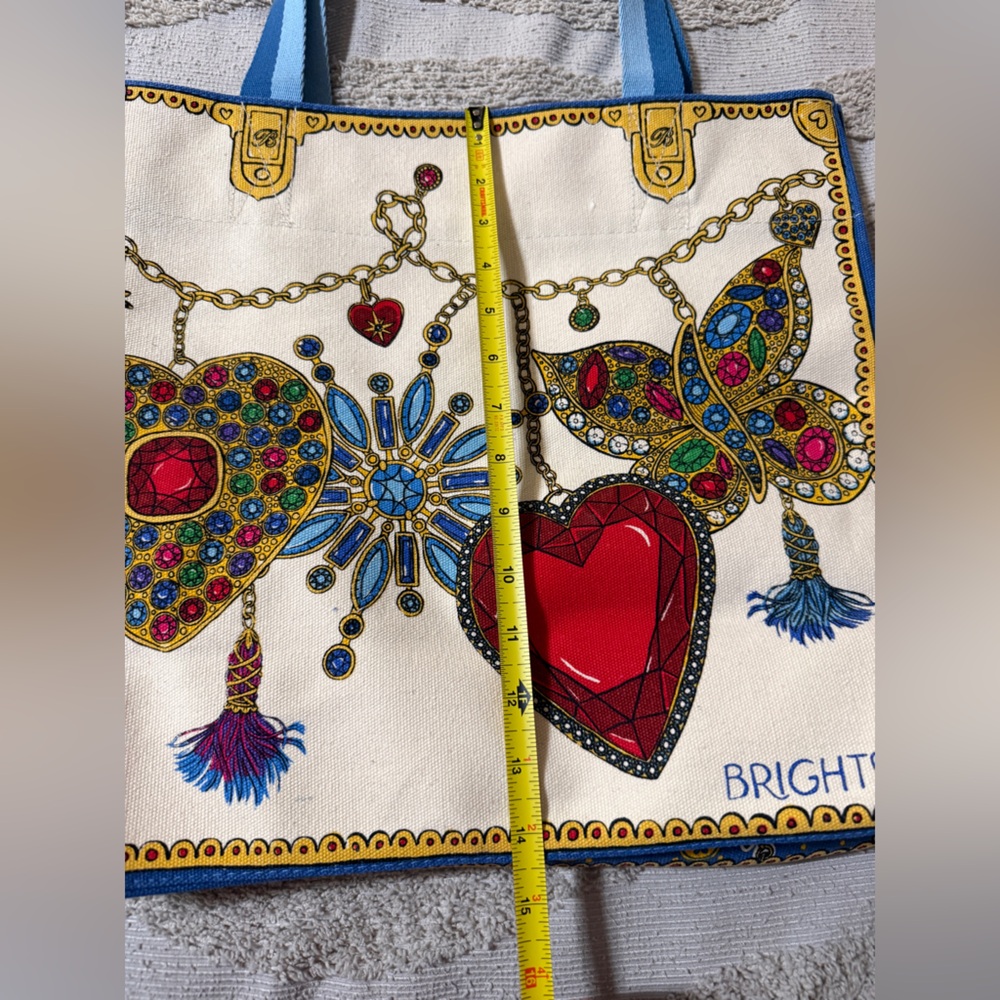 Brighton Tote Bag, Glittering Love, Vibrant Color Scheme, Like New Condition - Picture 14 of 16